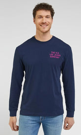 Lee Relaxed Longsleeve Tee Męska Koszulka Z Długim Rękawem Emperor 112341754 LL94015537